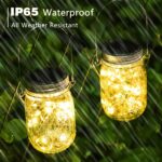 HOYIBO Solar Lichterkette 4er-Set mit 30 LEDs – IP65 Wasserdichte Gartenlaterne für Aussen – Bild 5