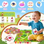 Montessori Fädelspiel ab 1 Jahr – Holzperlen mit Lernkarten für Motorik & Sprachentwicklung – Bild 3