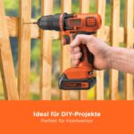 BLACK+DECKER 18V Akku-Bohrschrauber BDCDD18N-XJ – 28 Nm Drehmoment für Heimwerker – Bild 11