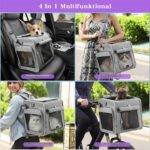 Eiito Hundekorb Fahrrad Vorne bis 10kg – 4in1 mit patentierter L-Halterung & Mesh-Belüftung – Bild 6