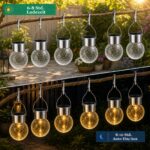 SC-Daily Solar-Hängeleuchten 8er Set – Warmweiss IP65 Gartenleuchten für Aussen – Bild 2
