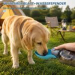 QGGTQG 800 ml Hundetrinkflasche mit Faltnapf – Auslaufsicher für Outdoor-Abenteuer – Bild 6