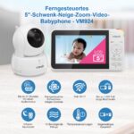 VTech VM924 Video-Babymonitor – 5" LCD-Display mit Nachtsicht & 300m Reichweite – Bild 2