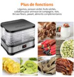 COOCHEER Dörrautomat 400W mit 8 Schalen & LCD-Display – Lebensmitteltrockner für Obst & Gemüse – Bild 3