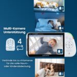 Babysense Full HD Split-Screen-Babyphone mit 2 Kameras – sichere WLAN-freie Überwachung – Bild 8