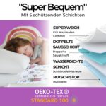Hygge Sheets® Bettunterlage wasserdicht 86×91 cm – Matratzenauflage für Kinderbetten bis 90 cm – Bild 5