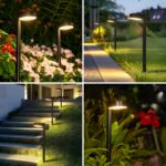 BUCASA Solarleuchten für Außen 8er Set – 12 LED Gartenleuchten mit IP65 Wasserschutz – Bild 6
