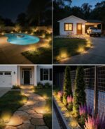 LOTMOS 6er Set Solar Bodenleuchten – IP68 Wasserdicht mit 8 LED für Garten & Terrasse – Bild 8