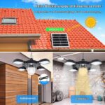 CaalLogt Solar-Hängeleuchte 192 LED mit Fernbedienung – 3200 Lumen IP65 für Innen & Außen – Bild 3
