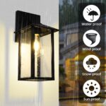 EBION Aussenwandleuchte E27 Aluminium – Moderne Wandlampe IP44 für Terrasse & Haustür – Bild 3