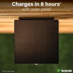 Brendz LED Solar Wandleuchte mit Bewegungsmelder – 400 Lumen IP44 Warmweiss – Bild 2