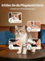 Oneisall 4-in-1 Tierhaarschermaschine – Leise Hundeschermaschine mit LCD & 120min Akku – Bild 2