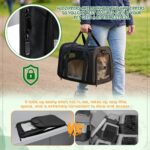 KOUHA Faltbare Haustiertransporttasche 45x30x30 cm – Flugtauglich für Katzen & Hunde bis 5kg – Bild 5
