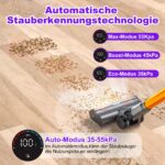 coovy SU7 Akkustaubsauger 55000Pa – Kabellos mit 75Min Laufzeit & Auto-Stauberkennung – Bild 5