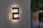 Paulmann LED Solar Hausnummer 2 – IP44 Warmweiss mit wechselbarem Akku – Bild 6