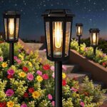 DOMOR Solarleuchten 4er Set – IP65 Gartenbeleuchtung mit Warmweiss & Automatik