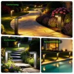 iseeway Solarleuchten 6er-Set mit Bewegungsmelder – 400 Lumen, 2 Lichtfarben & 12h+ Laufzeit – Bild 8