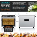 Arendo Dörrautomat Edelstahl 700 W mit 8 Gittern – Profi-Dehydrator für Obst, Fleisch & Gemüse – Bild 2