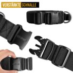OneTigris Taktisches Hundehalsband M mit Metallschnalle – Robustes Nylonhalsband für Hunde – Bild 3