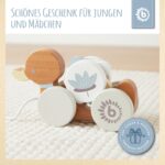 Bieco Nachziehente aus Holz – Motorik-Spielzeug mit Zahnrad für Babys ab 1 Jahr – Bild 6