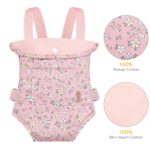 GAGAKU Puppentrage Rosa – Ergonomische Babytrage für Puppen ab 3 Jahren – Bild 4