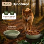 mea:hana Futternapf 900ml mit Silikondeckel – Edelstahl Reisenapf für Hunde & Katzen – Bild 4