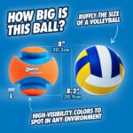 Chuckit! Kick Fetch Large – Robuster Hundeball mit ergonomischen Einkerbungen für mittelgrosse bis grosse Hunde – Bild 5