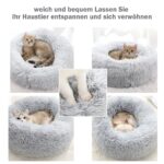 Nepfaivy Donut Haustierbett M 50cm – Flauschiges Katzenbett & Hundebett Waschbar – Bild 3
