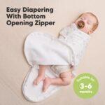KeaBabies 3er-Pack Pucksack Baby 3-6 Monate mit Reissverschluss – Bio-Baumwolle Swaddle für sicheren Schlaf – Bild 2
