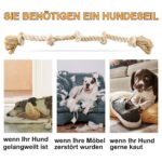 Fida Seilspielzeug 90cm für grosse Hunde – Robustes Tauzieh- & Kauspielzeug aus Baumwolle – Bild 4
