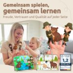 Mallie® Montessori Busy Board ab 1 Jahr – Motorikspielzeug mit Mal- & Rätselheft – Bild 7