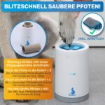 BluePet Pfotenreiniger Größe S – Hundepfoten-Waschbecher mit Mikrofaser-Handtuch – Bild 7