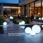 Esotec Solar-Leuchtkugeln 3er Set Ø20/30/40 cm – RGB LED mit 8 Std. Akkulaufzeit – Bild 2