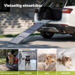 CO-Z Hunderampe 170cm klappbar – Gelenkschonender Fahrzeugeinstieg für Hunde bis 90kg – Bild 5