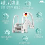 WOLKENGLÜCK® Tritthocker Kinder 3 Stufen – Rutschfester Kinderhocker für Bad & Küche – Bild 7