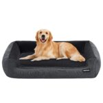 HMTOPE Hundebett XL 110x86cm – Orthopädisches Hundesofa mit abnehmbarem Bezug