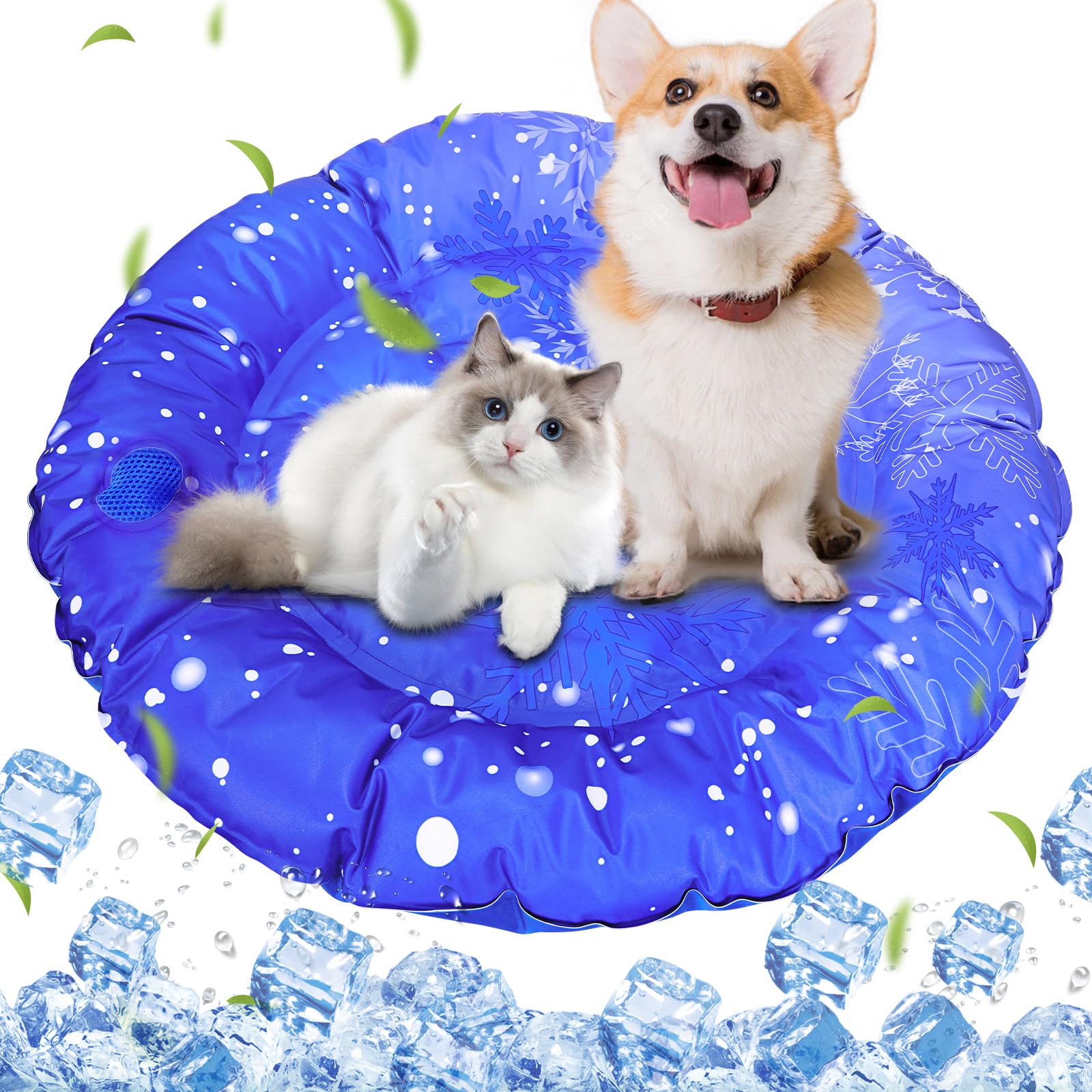 Aisuowa Kühlmatte 40x60cm für Katzen & Hunde – Gel-Kühlpad Kratzfest & Ungiftig