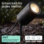 lambado LED Gartenstrahler mit GU10 – IP67 Bodenstrahler warmweiß für Premium Außenbeleuchtung – Bild 4