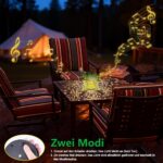 Geemoo Frosch-Solarlaterne für Außen – IP44 Wasserdicht mit Lichtprojektion & Grillenlaut – Bild 5