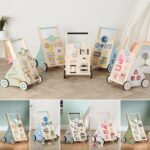 Haus Projekt Lauflernwagen Holz Waldthema – Activity Walker mit Spielzeug für Babys ab 1 Jahr – Bild 7