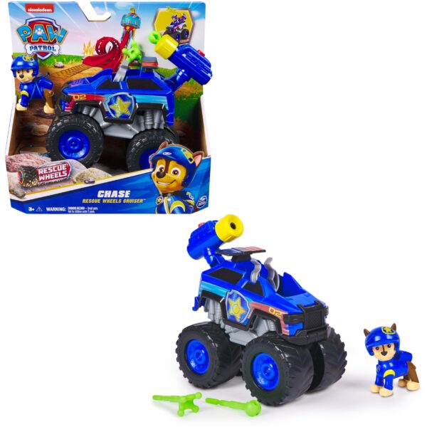 PAW PATROL Rescue Wheels – Chases Monstertruck mit Geschoss-Abwurf & Figur ab 3 Jahren