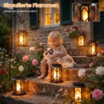 Ketom 2er-Set Solar Flammenlaternen – IP65 Retro Gartenleuchten für Aussen mit Flammeneffekt – Bild 5