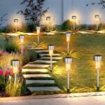 Jsdoin 12er Set Solarleuchten Garten – Edelstahl Wegbeleuchtung Kaltweiß Wasserdicht – Bild 6