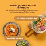 Reishunger Digitaler Reiskocher 1,5L – 12 Programme mit Fuzzy Logic für bis zu 8 Personen – Bild 4