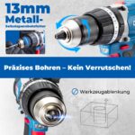 Dong Cheng 20V Akku-Schlagbohrschrauber 120Nm – Bürstenlos mit 2×4.0Ah für Profi-Anwendungen – Bild 6