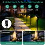 FIFlying LED-Gartenstrahler 4 in 1 mit 14m Kabel – 600 Lumen Gartenbeleuchtung IP65 – Bild 3