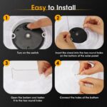 SLWOO Solar Lampions 4er Set 20cm – Warmweisse LED Gartenlaterne Wetterfest für Aussen – Bild 4