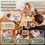 LepiBaby FlexiCo Hochstuhl mit Neugeborenenaufsatz & Liegefunktion – Mitwachsender Babyhochstuhl 0–3 Jahre – Bild 3