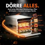 Sommertal Dörrautomat Silence 700 XXL – 8 Edelstahlgitter, 700W, digitale Temperatursteuerung – Bild 6