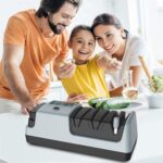 YOORLEAY Elektrischer Messerschärfer 5 in 1 – 3 Rotationsgeschwindigkeiten für alle Messertypen – Bild 2